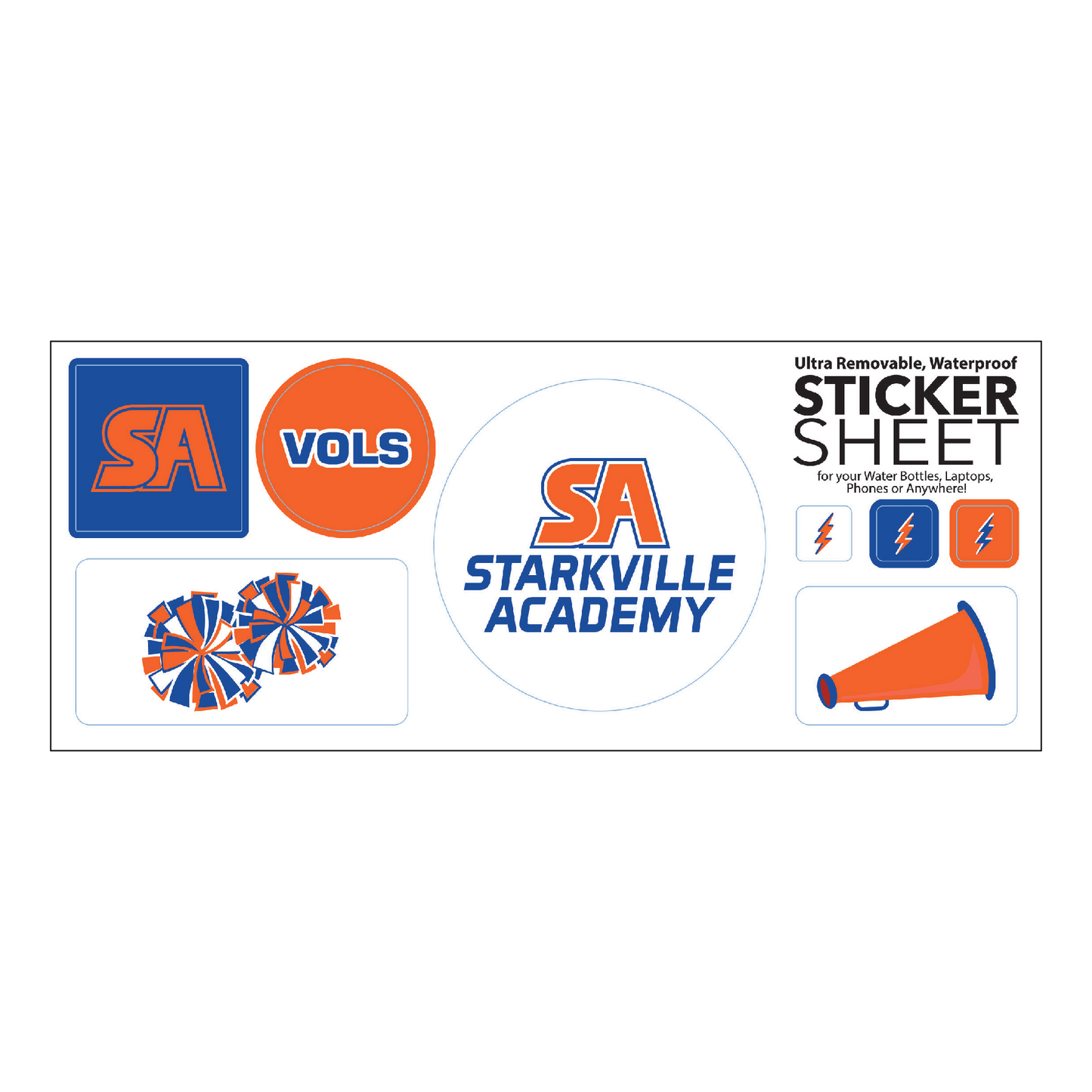 7" x 11" Sticker Sheet