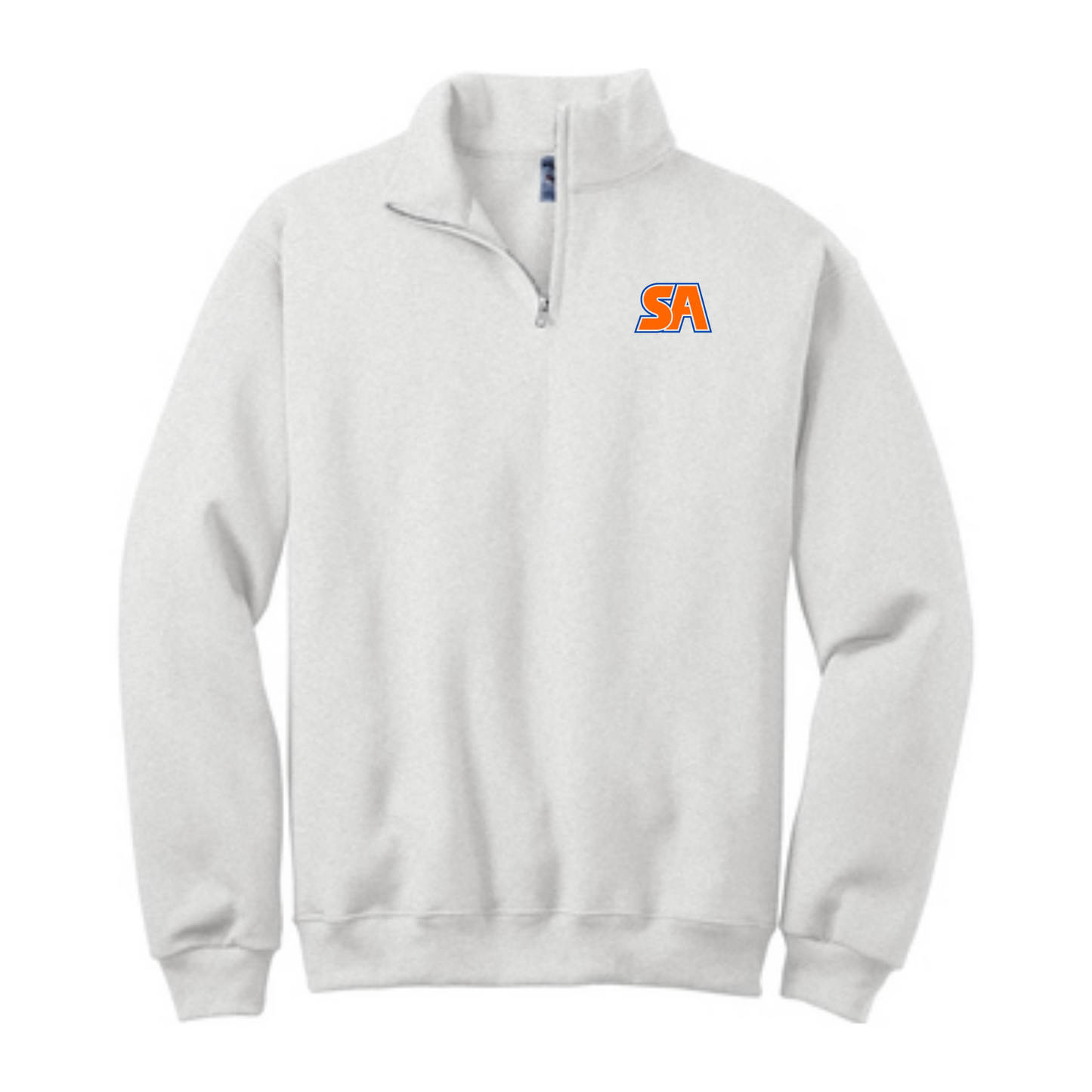ADULT SA Men's Quarter-Zip Cadet Collar Sweatshirt