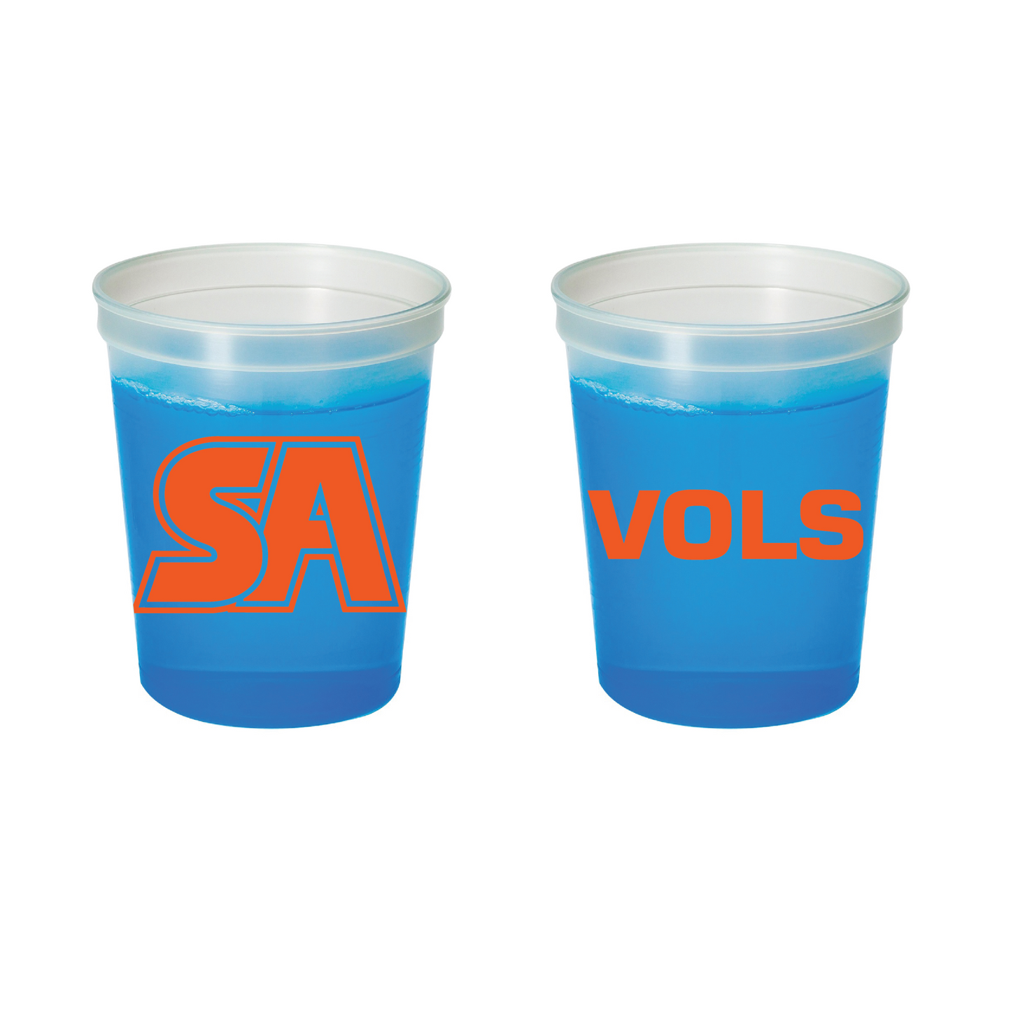 16 oz Color Changing Smooth Plastic Stadium Cup (SLEEVE OF 10)