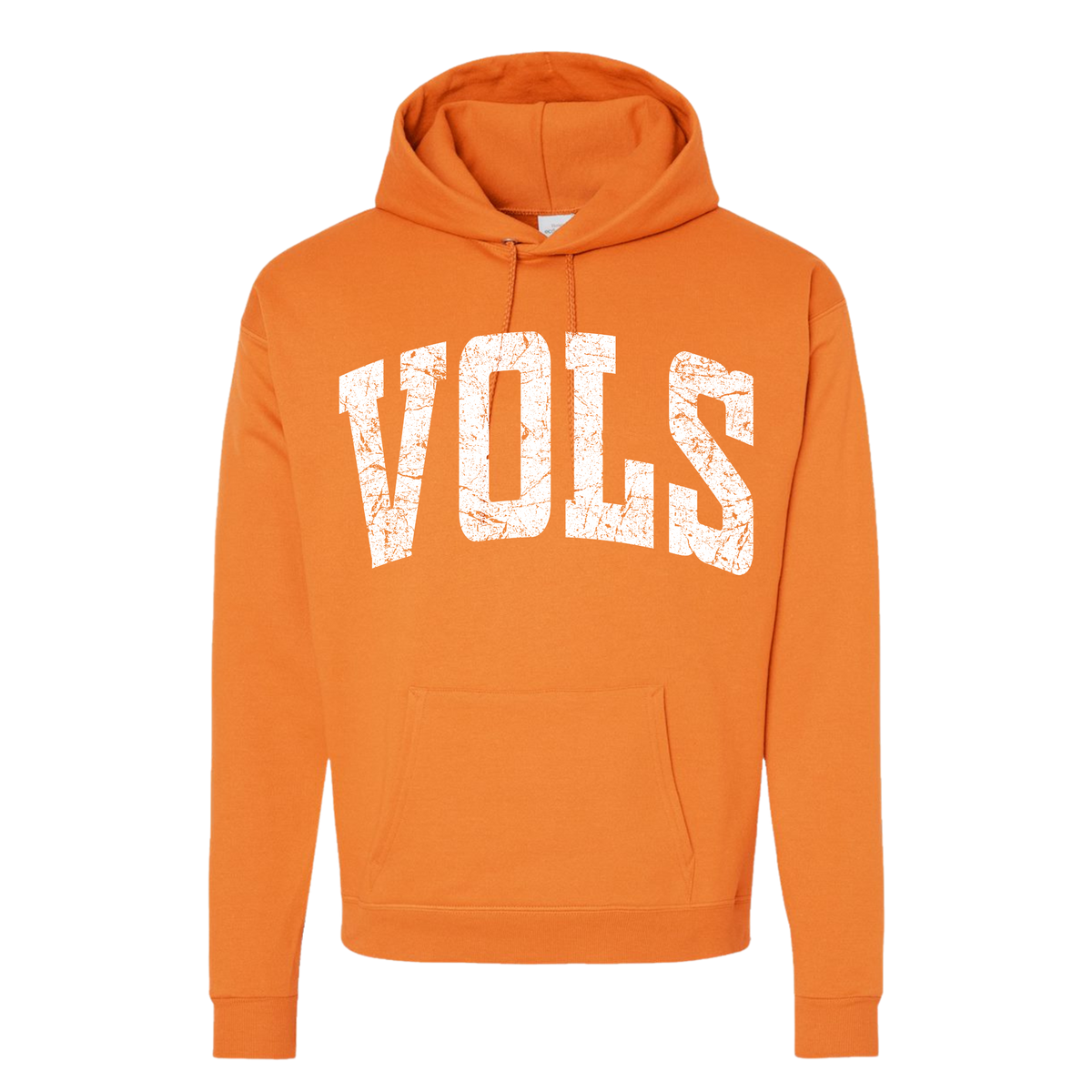 ADULT VOLS Distressed Orange Hoodie Sweatshirt