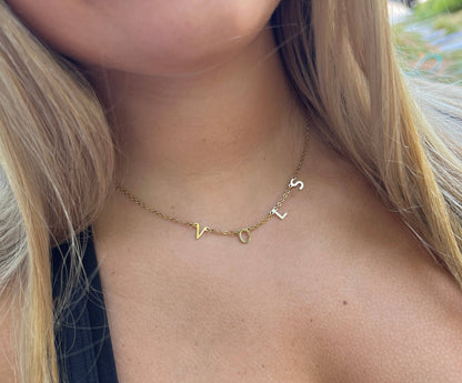 Steele Sloan Designs - VOLS Charm Necklace Gold VOLS Dangle Layer Necklace 