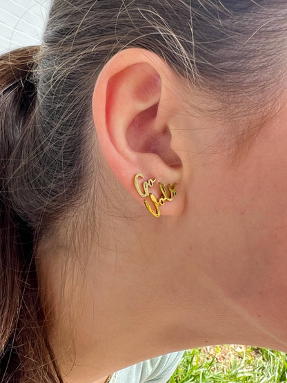 Steele Sloan Designs - Go Vols Gold Stud Earrings