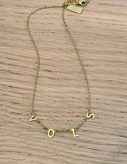 Steele Sloan Designs - VOLS Charm Necklace Gold VOLS Dangle Layer Necklace 