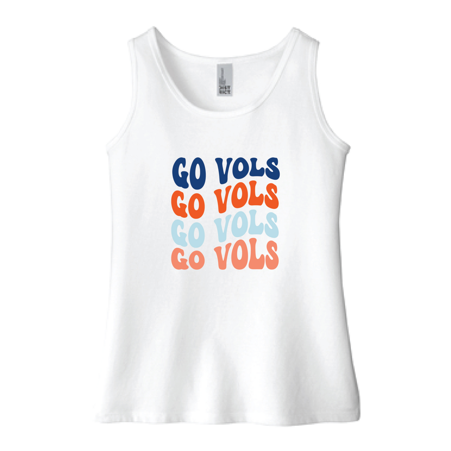 YOUTH Girls "Go Vols" Repeated Retro Tank