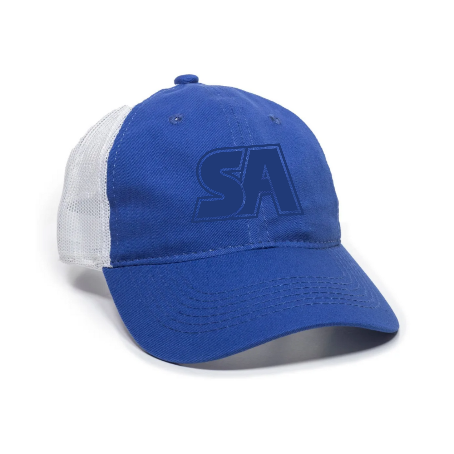 Tone on Tone Garment Washed Hat- Royal