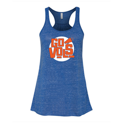 Ladies Go Vols Bella + Canvas Flowy Racerback Tank