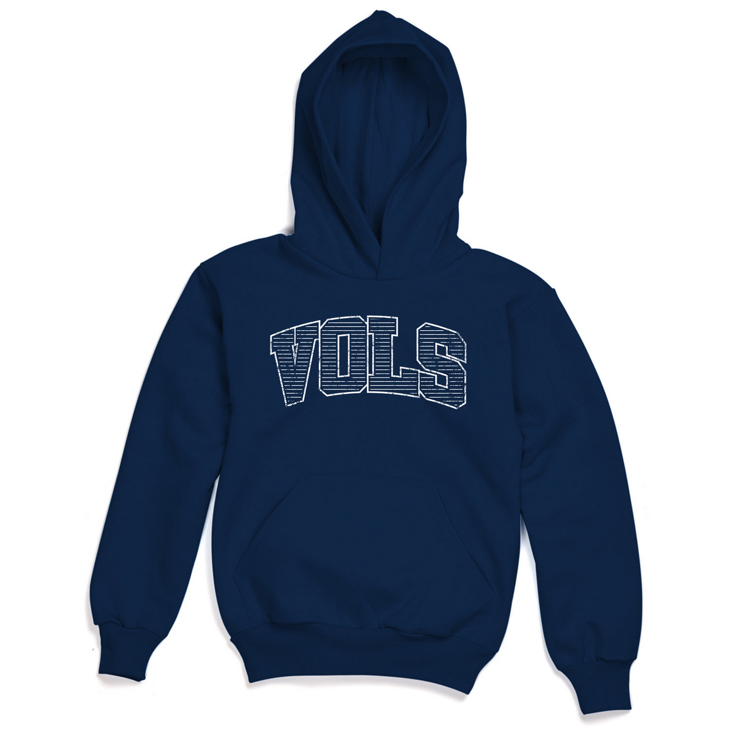 YOUTH Distressed VOLS Hooded Sweatshirt - NAVY