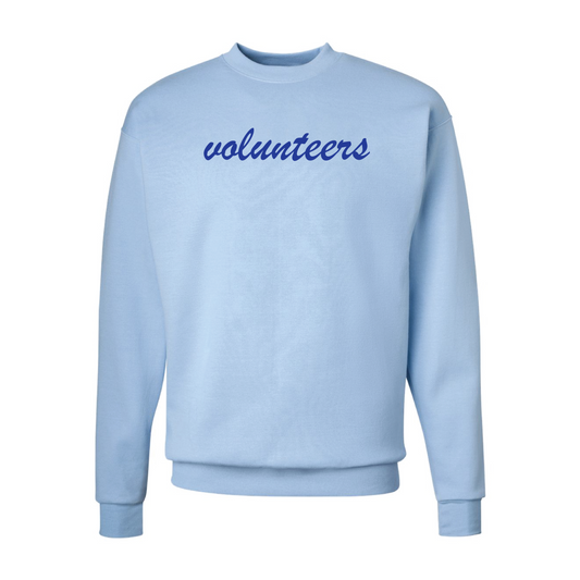 ADULT Volunteers Script NuBlend Crewneck Sweatshirt