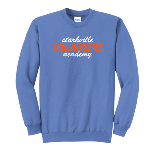 ADULT Puff Embroidered Core Fleece Crewneck Sweatshirt