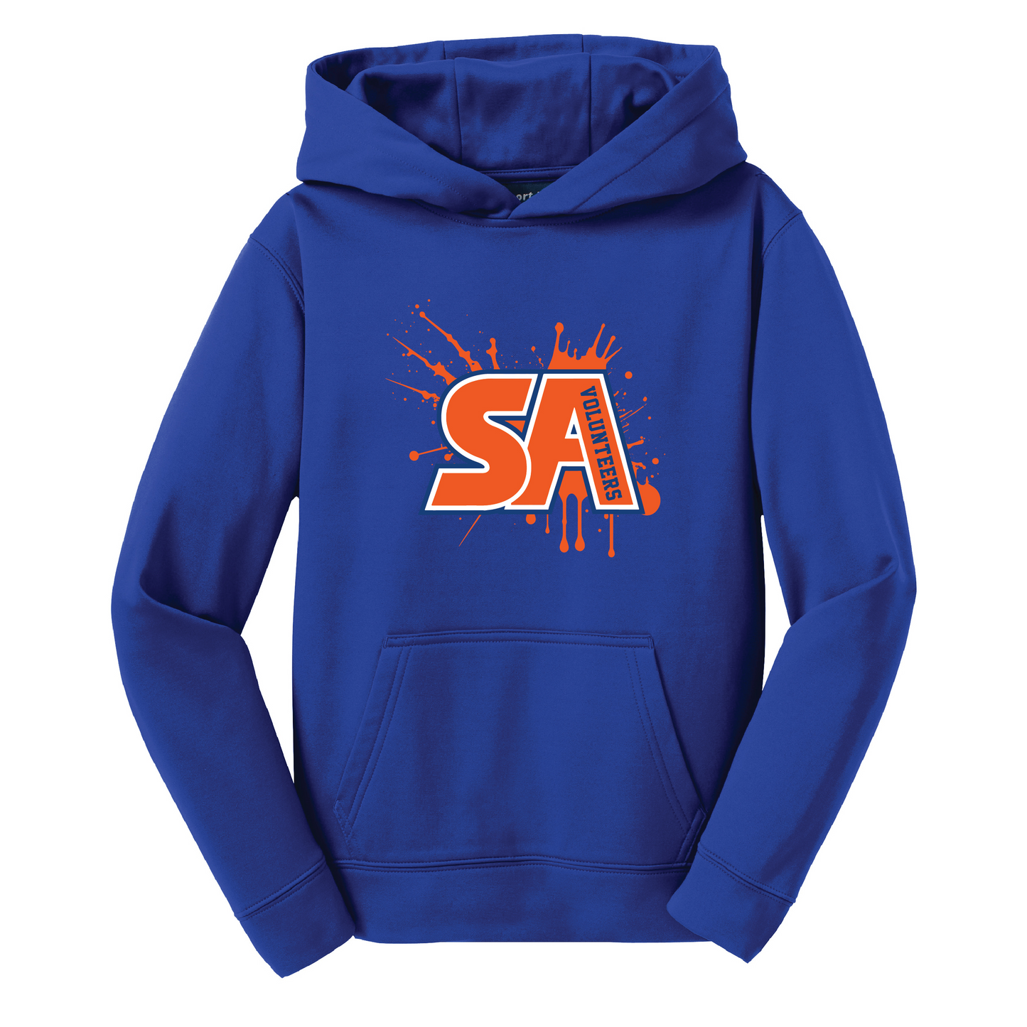 YOUTH Splatter Sport-Tek Sport-Wick Fleece Hooded Pullover Sweatshirt