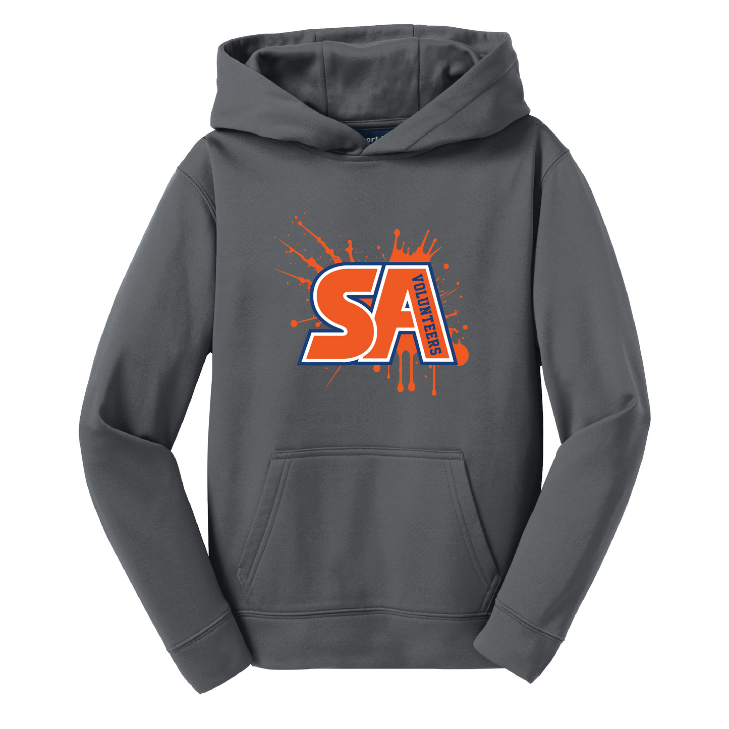 YOUTH Splatter Sport-Tek Sport-Wick Fleece Hooded Pullover Sweatshirt