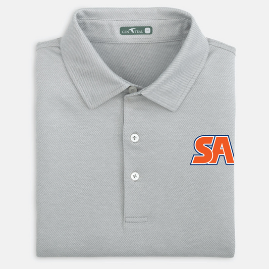 ADULT Men's GenTeal Scales Texture Polo - Silverback