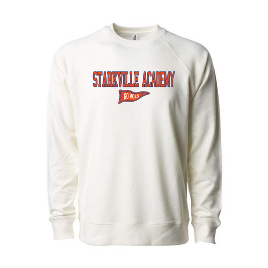 ADULT Independent Trading Co. Icon Lightweight Loopback Terry Crewneck Sweatshirt - Bone