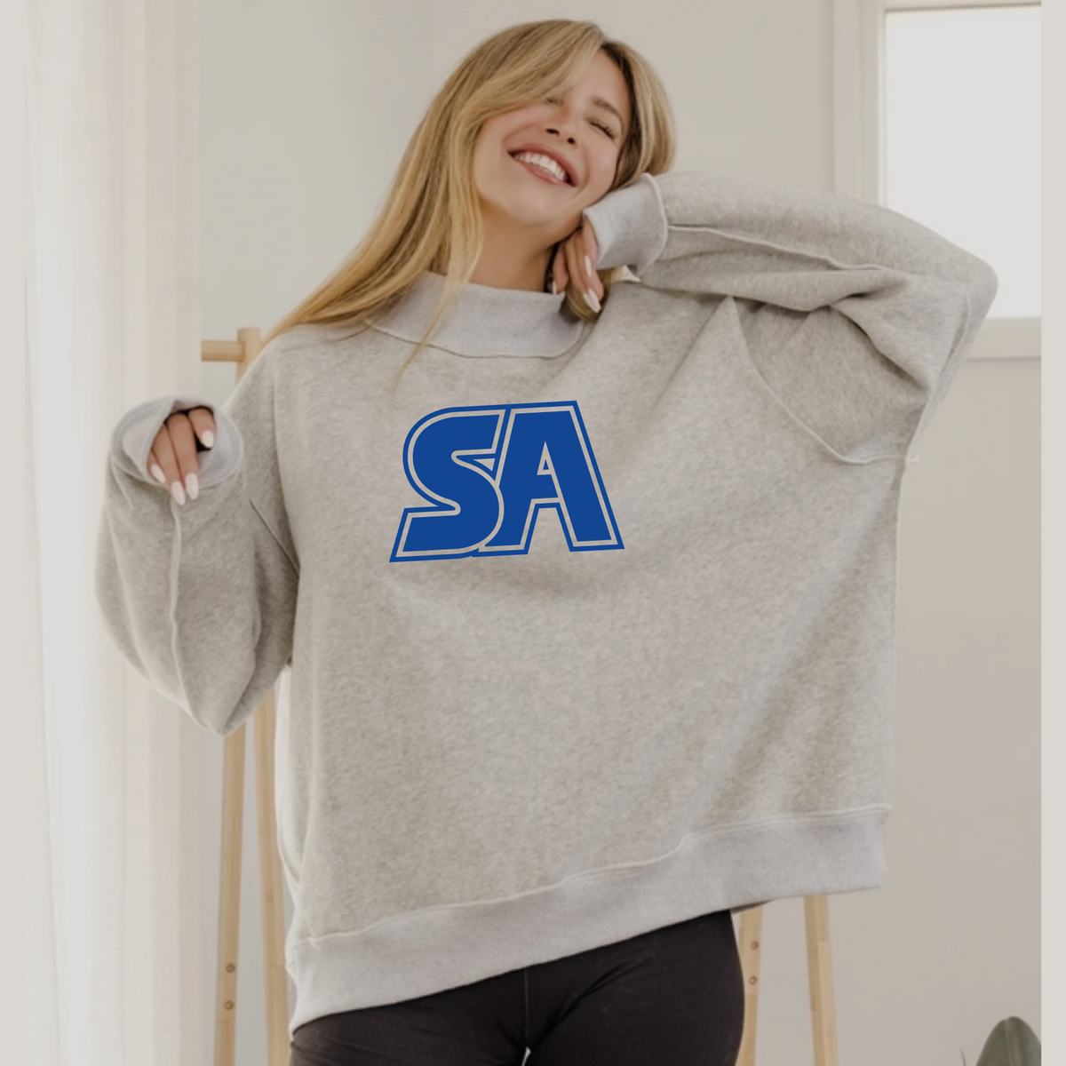 ADULT Ladies Vols Tall Boy Reversible Mock Neck Sweatshirt