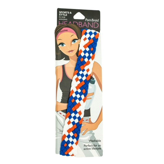 Pomchies Wide Braid: Fanta/Royal/White