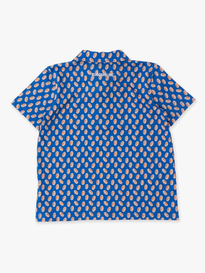 Boys Varsity Blue Football Short Sleeve Performance Polo